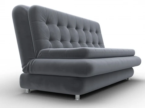 Диван-книжка Лига-123 (Металл,ЛДСП,Брус,Доска,Велюр/Серый) Лига Диванов 137618