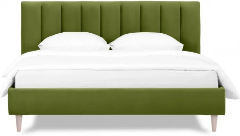 Кровать Queen II Sofia L 1600 ОГОГО (арт.577447), (Ткань/Зеленый)