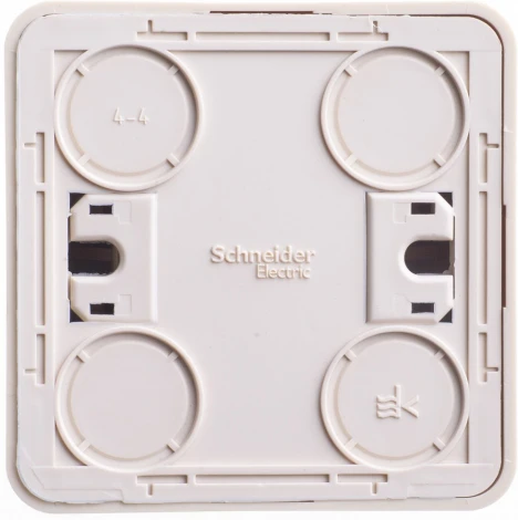 Выключатель накладной одноклавишный с подсветкой (кремовый) Systeme Electric BA10-007K