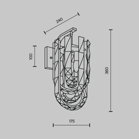 Бра хрустальное Modelux MODELUX ML.6621.02 CR
