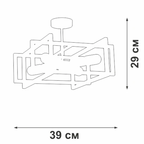 Потолочная люстра на штанге Vitaluce V3981-1/4PL (220V)