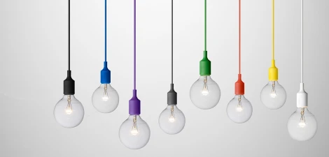 Подвесной светильник Muuto E27 Color ImperiumLoft 40,036 (73652-22) (220V, на проводе)