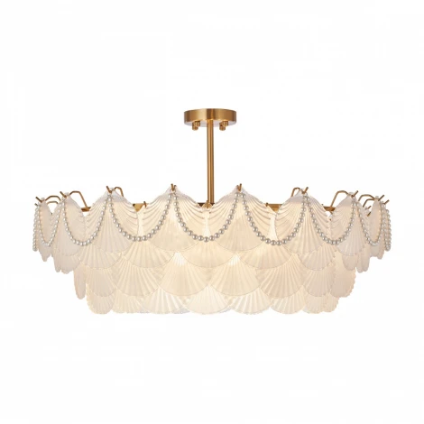 Потолочная люстра на штанге Arte Milano Rim 316008/D800 BS (220V, ракушка)