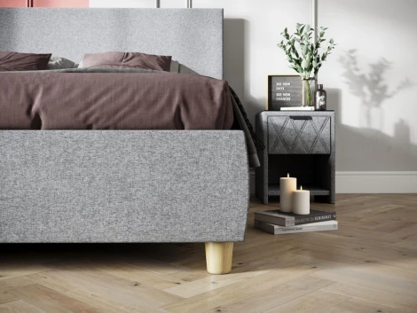 PROxSON Тумба Side (Ткань: Рогожка Savana Grey (серый)) 44x45
