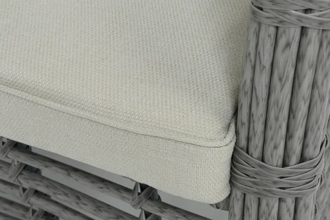 "Ницца" диван из искусственного ротанга трехместный, цвет серый 4SIS арт.УТ-00009383