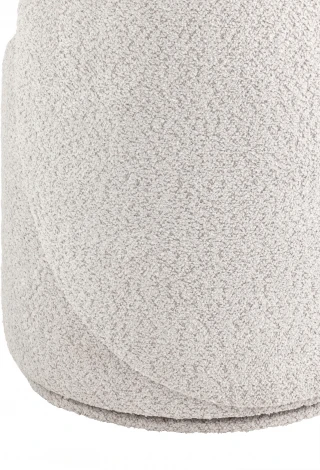 Пуф Loreen вращающийся букле светло-серый Stool Group (арт.УТ000039106)