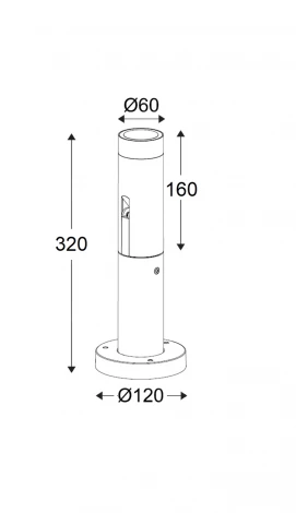 Настенный светильник уличный Oasis Light TUBE 2095-2 Bl (220V, IP65)