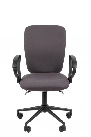Офисное кресло Chairman 9801 Россия ткань Т13 серый Black 7150936