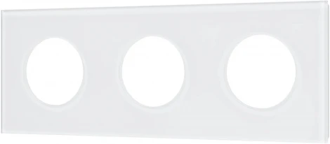 Рамка стеклянная FRM-GLARE-GC-3-WH (Arlight) 043838