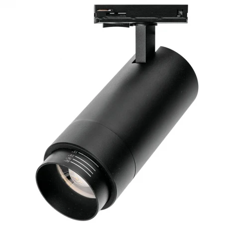 Трековый светодиодный светильник однофазный Wolta WTL-25W/02B 220V 25Вт 4000К IP20 черный