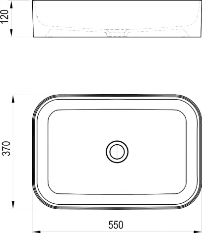 Раковина Ravak Ceramic 550 R Slim