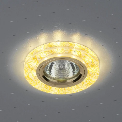 Встраиваемый точечный светильник Elektrostandard 8361-8371 8371 MR16 WH/GD белый/золото