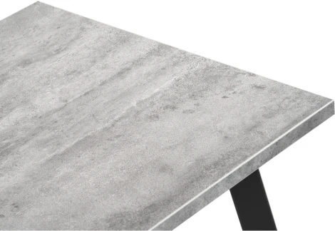 Стол Notta Тринити Лофт 140 25 мм бетон / черный матовый 489619