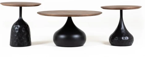 Столик журнальный Lemosab mid (МДФ/Черный,Орех) ОГОГО Обстановочка! арт.888827