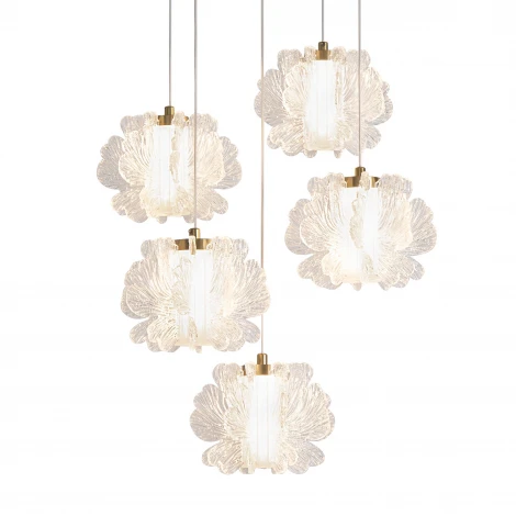 Подвесной светильник светодиодный каскадный Freya Flower FR5579PL-L40BS