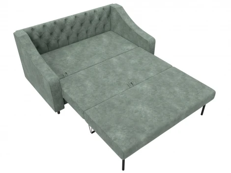 Диван прямой Лига-071 (ЛДСП,Брус,Фанера/Дерево/Велюр/Зеленый) Лига Диванов 129780