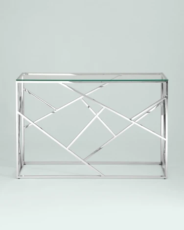 Консоль Stool Group АРТ ДЕКО 115*30 серебро УТ000001489