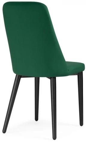 Стул Woodville на металлокаркасе Фена R зеленый / черный 551063