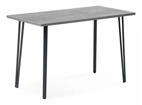Стол деревянный Денвер Лофт 120 25 мм бетон / черный матовый 506939 Woodville
