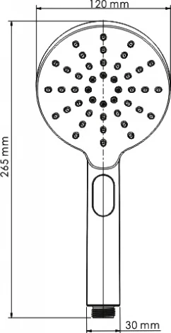 Душевая лейка Wasserkraft A127