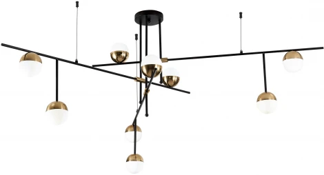 Потолочная люстра на штанге ST Luce Albero SL1507.422.09 (220V, на тросе, шарики, асимметрия)