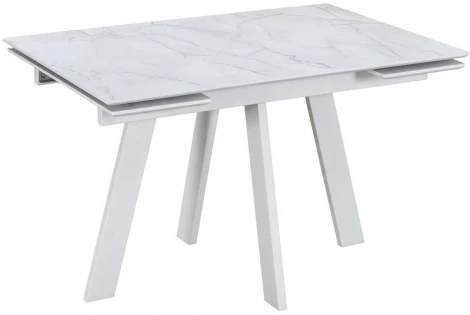 Стол обеденный DikLine WINGS Жемчужный Перито,Белый, Белый