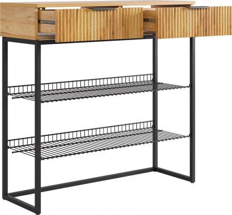 Обувница Классная 1 Mebelson (ЛДСП,Металл/Дуб золотой,Черный) арт.172188,3325