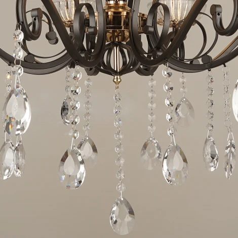 Подвесная люстра Reluce 04456-0.4-08 (220V, подвески, на цепи, подсвечник, свеча)