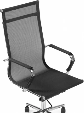 Компьютерное кресло для оператора Reus Woodville (Металл,Сетка,Нейлон/Черный,Хром) арт.15900