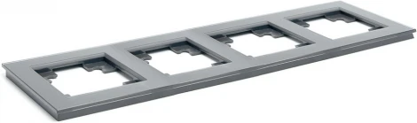 Рамка на 4 поста (графит) Stekker Катрин 39542