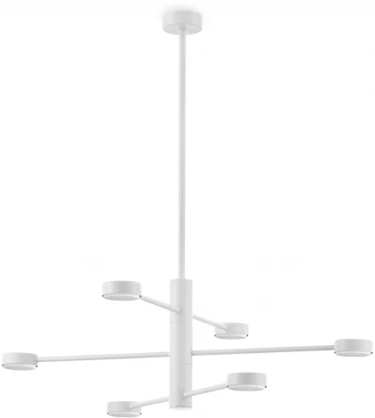 Потолочная люстра ярусная на штанге Freya Tactic FR5363CL-06W (220V, круглые)