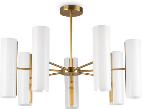 Потолочная люстра на штанге Freya Fiore FR5368CL-14BS (220V, круглые)