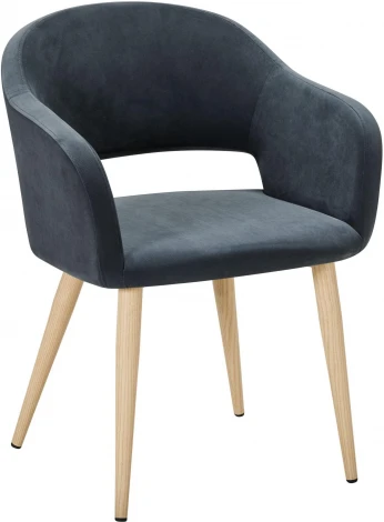 Кресло Oscar Diag grey/нат.дуб R-Home арт.410118141h_Diaggrey_н.дуб