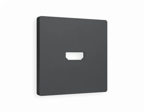 Лицевая панель Ambrella Volt ALFA (Графит Мягкое касание) для HDMI розетки QUANT AP9140