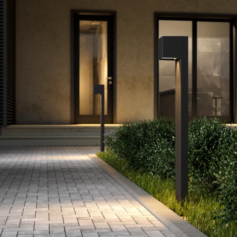 Наземный уличный светильник ST Luce Brik SL9513.405.01 черный/черный LED 1*12W