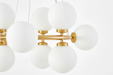 Подвесной светильник Lumina Deco Marsiada LDP 6033-9 MD (220V, на тросе, шарики, молекулы)