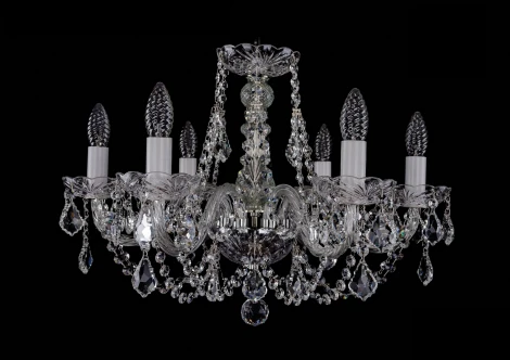 Подвесная люстра Bohemia 1406 1406/6/195/Ni/Leafs