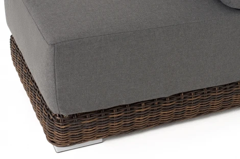 "Капри" модуль диванный прямой с подушками, цвет коричневый 4SIS арт.УТ-00009391