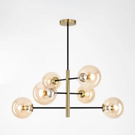 Потолочная люстра ярусная на штанге Citilux Лорен CL146263 (220V, шарики)