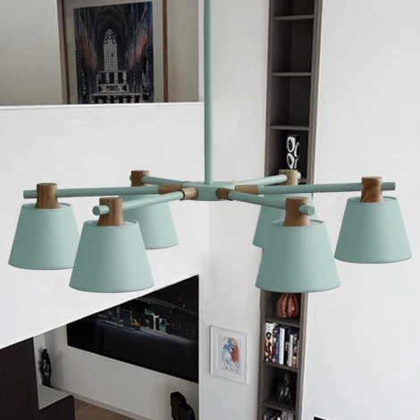 Потолочная люстра на штанге Natura A Blue 6 ImperiumLoft Naturaab (177991-26) (220V)