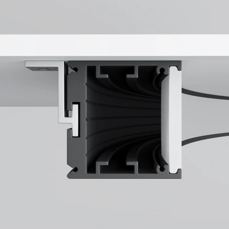 Радиусный профиль 35x35 1500мм внутренний 1/4 круга черный Maytoni Радиусный профиль ALM-3535R-B-IN-90°-1.5M