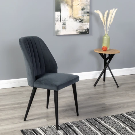 Стул Alen Diag grey/черный R-Home арт.410127150h_Diag grey_черный