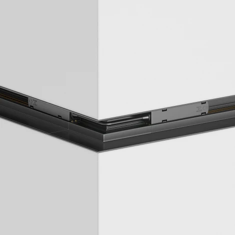 Угловой коннектор внешний S35 встраиваемый черный (магнитный) Maytoni Technical TRA004OCL-22B (48V)