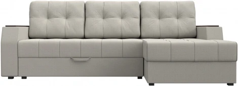 Диван угловой Эмир БС правый угол (Бежевый/Рогожка) Лига Диванов арт.123009