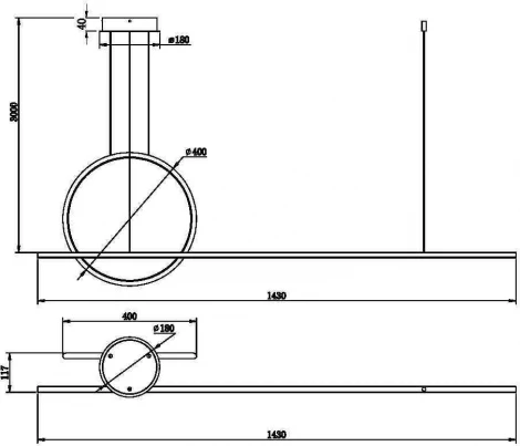 Подвесной светильник Maytoni Halo MOD247PL-L49BK (LED, 220V, на тросе, кольцо)