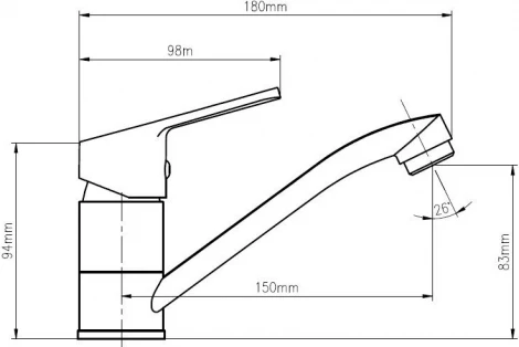 Смеситель Dorff Norma D1000000 для раковины