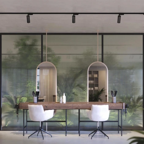 Трековый однофазный светильник LED LGD-GERA-2TR-R55-10W Warm3000 (WH, 24 deg, 230V) (Arlight, IP20 Металл) 055058