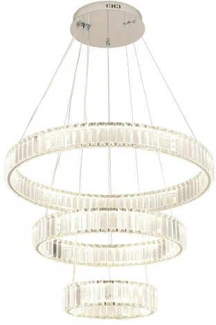 Подвесной светильник ярусный Crystal Lux MUSIKA SP150W LED CHROME (220V, на тросе)