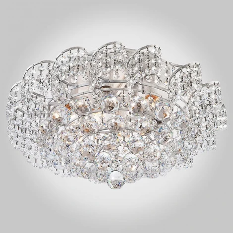 Потолочная люстра Eurosvet Charm 16017/9 белый с серебром