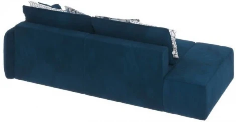 ПОРТЛЕНД-2 Диван прямой синий D1 furniture арт.AAA4149013